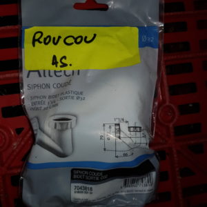 Siphon forme P lavabo/bidet PVC Ø32
