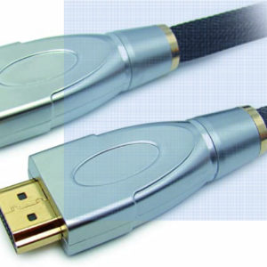 Omenex 491523 Câble HDMI Haute Qualité connecteurs métal OR 1,80m