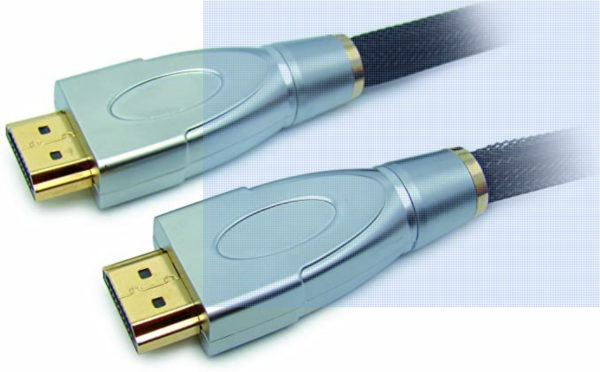Omenex 491523 Câble HDMI Haute Qualité connecteurs métal OR 1,80m