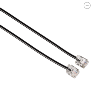 Hama Câble ADSL, RJ11 mâle - RJ11 mâle, Noir, 3,00m