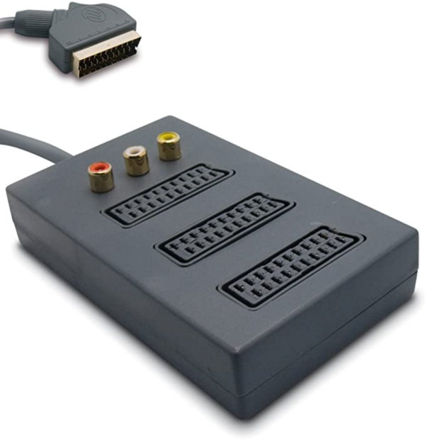 Metronic 475031 Boitier 3 péritels/3 RCA femelles