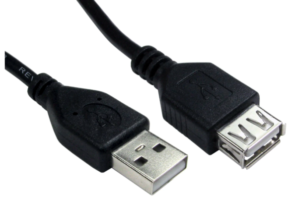 Omenex 491315 Rallonge USB 2.0 AA M/F 5 M Noir