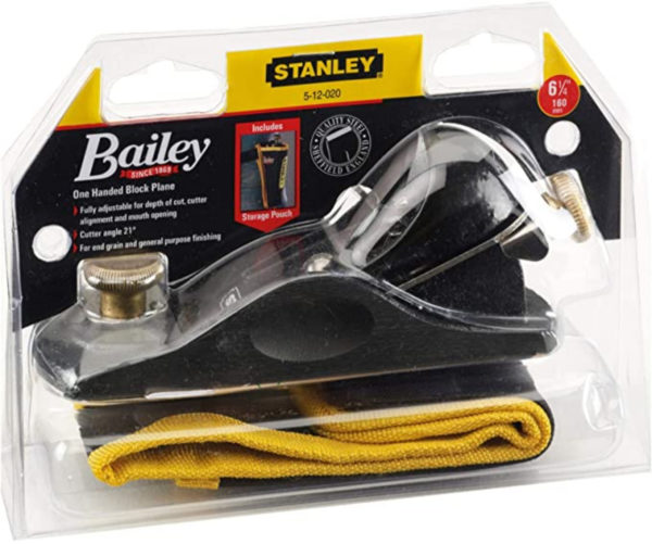Stanley 1-12-020 Rabot en métal pour Travaux de Fin Ou de Dégrossissage