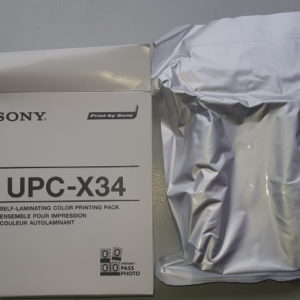 Ruban couleur & Encre Auto Laminage Print Pack Pour Sony UPC-X34 3.5″ X 4″