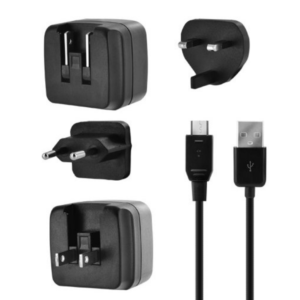 Pack de charge pour voyage Bigben noir usa uk europe