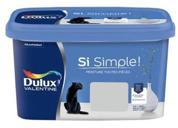 Peinture Dulux Valentine Si Simple! Le Gris clair 2,5L
