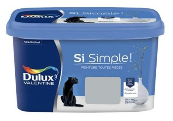 Peinture Dulux Valentine Si Simple! Le Gris moyen 2,5L