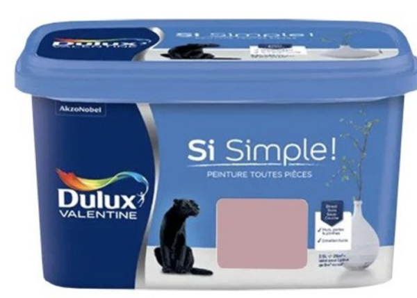 Peinture Dulux Valentine Si Simple! Le Rose intense 2,5L