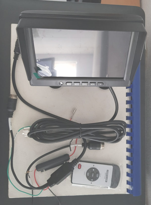 Écran LCD 7" pour Caméra de Recul avec faisceau 2 chaines
