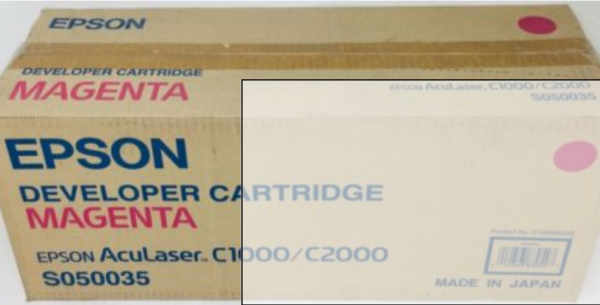 TONER Magenta EPSON D'ORIGINE C1000- C2000 C13S050035