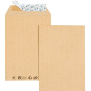 GPV - Pochettes Enveloppes C5 162 x 229 mm - 85 gr - sans fenêtre - kraft - bande adhésive