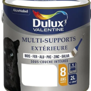 Peinture dulux valentine multi-supports - 2L - blanc satin - RAL 9003