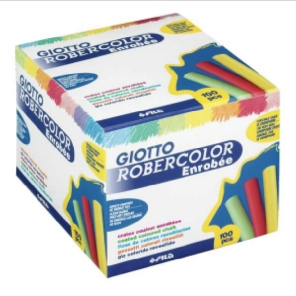 Robercolor Boîte de 100 craies enrobées couleurs