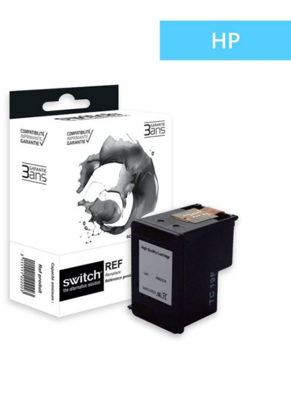 SWITCH H302BXL - cartouche 'Ink Level' équivalente à HP F6U68AE - Noir
