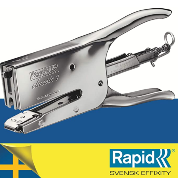 Rapid Pince-Agrafeuse Classic K1 pour Agrafes 26/6 et 26/8mm