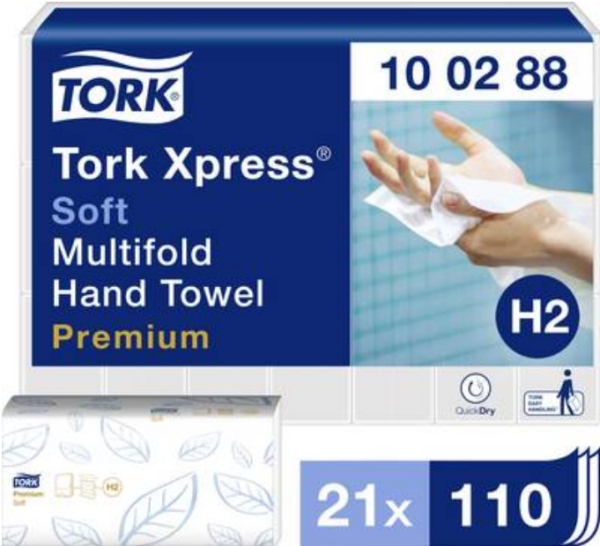 TORK 100288 Essuie-main en papier blanc 21 pc(s)