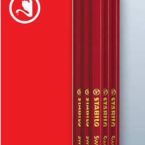 STABILO Swano - 6 crayons à papier - HB - embout gomme