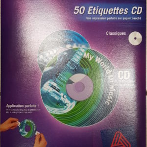 50 étiquettes CD - réf avery J8743Atm-25