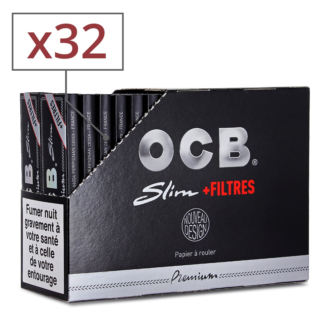 Feuille à rouler OCB Slim + filtres x 32 – Donnez une 2e vie