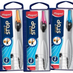 Maped Study Coffret Compas Métal avec Étui-Mines