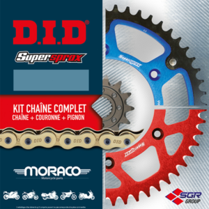 KIT chaine HONDA 125 Varadero 01