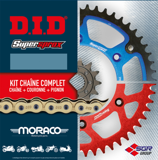 KIT chaine HONDA 125 Varadero 01