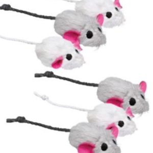 Lot de 6 souris en peluche Trixie pour chat