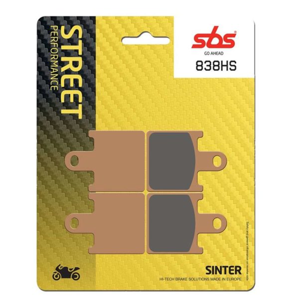 Plaquettes de freins pour moto SBS 838HS